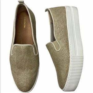 Halogen Straw Platform Loafers Espadrilles